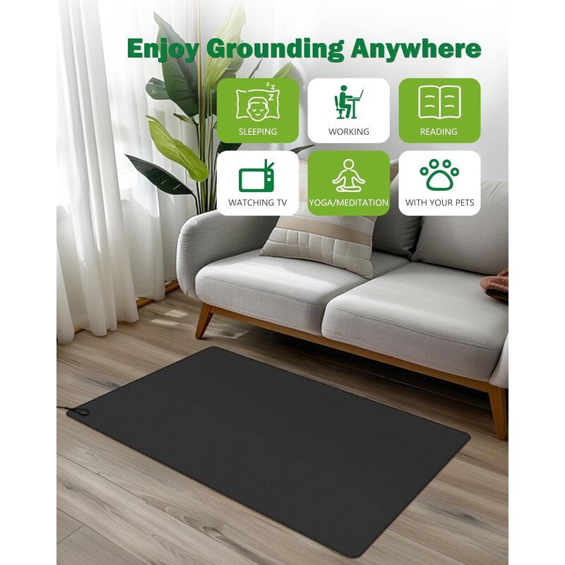 Grounding Mat Manufacturer - 23.6 cm for Body 35.4*23.6 cm Improving Sleep Balancing Energy