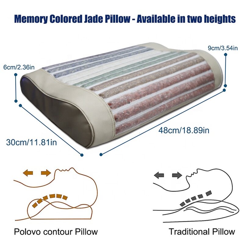Massage Pillow Manufacturer - Healing Stone Effect Amethyst Tourmaline Bian Stone Negative Ions