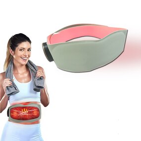 EMS Massage Belt Manufacturer - 16-Level Rechargeable Pulse Heating Red Light for Waist