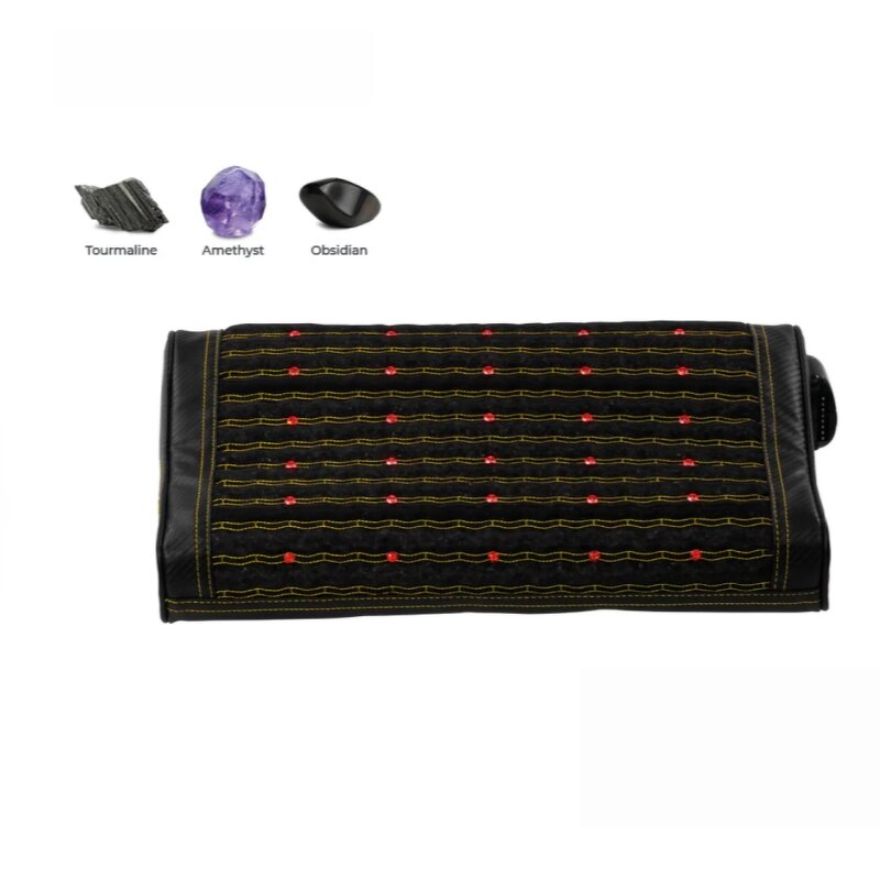 Massage Pillow Manufacturer - 35 LEDs Red Light Therapy Tourmaline Photon for Neck Shoulder Head