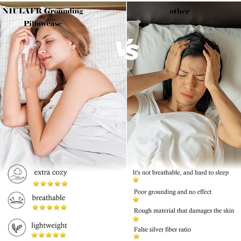 Grounding Pillowcase Manufacturer - with Conductive Silver Fiber Antistatic Fabric for Better Sleep