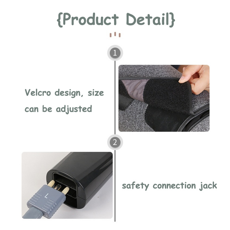 Leg Massager Manufacturer - OEM ODM Knee Heat Air Compression 25KPa-48KPa 6Modes 3 Intensities