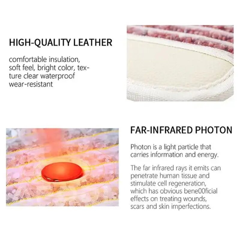 Heating Mattress Manufacturer - Far Infrared 190*80cm PEMF Photon Rainbow Gemstone Household Natural Jade