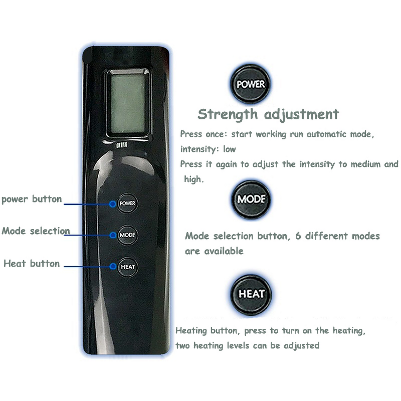 Leg Massager Manufacturer - OEM ODM Knee Heat Air Compression 25KPa-48KPa 6Modes 3 Intensities