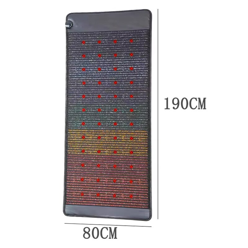 Heated Mat Manufacturer - 80*190CM Far Infrared TENS Therapy PEMF Photon Amethyst Bian-stone