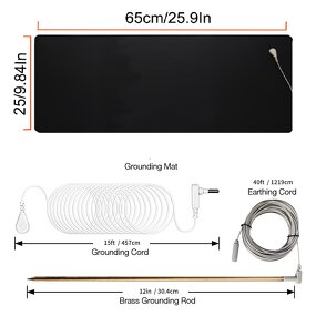 Grounding Mat Manufacturer - 4.5M Brass Rod 30.4M Cord 25*65CM Earth-Connected for Body