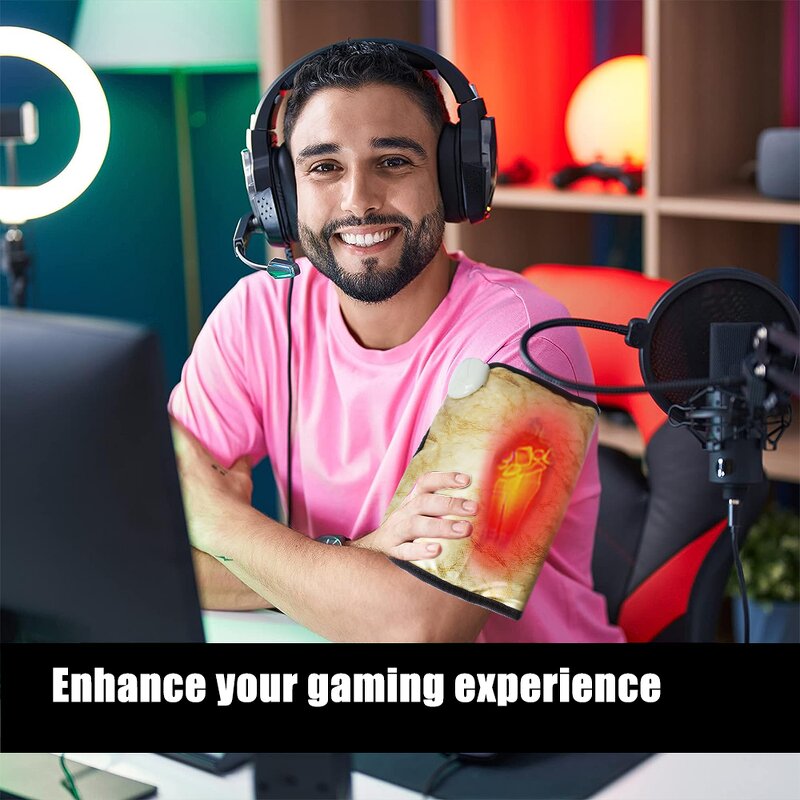 Heated Knee Pads Manufacturer - Germanium Stone Infused Far Infrared CE Certified Gold Color