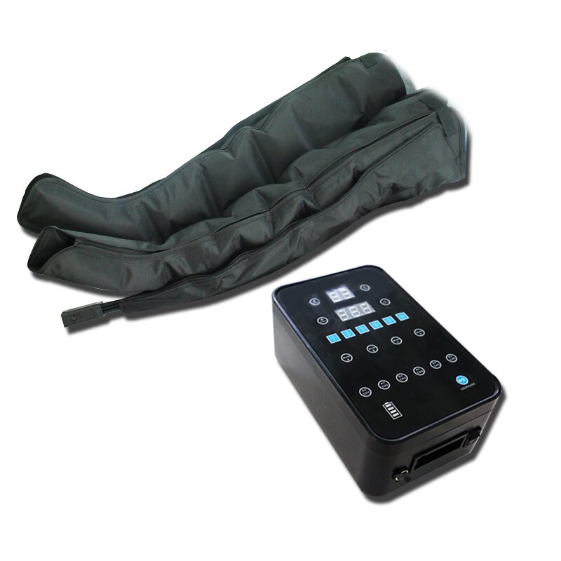 Air Compression Massager Manufacturer - 6-Chamber Presoterapia with LCD Leg Wraps for Therapy