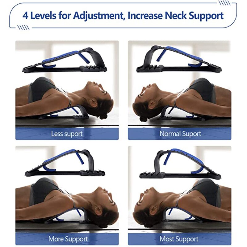 Back Stretcher Manufacturer - Adjustable 4 Level Magnetotherapy Cervical Traction for Spine Alignment