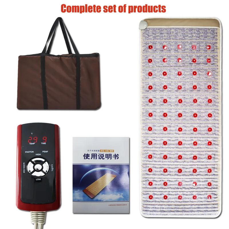 Massage Mattress Manufacturer - 150*60 cm Far-infrared PEMF Photon Heat Negative Ion Pulse Magnetic