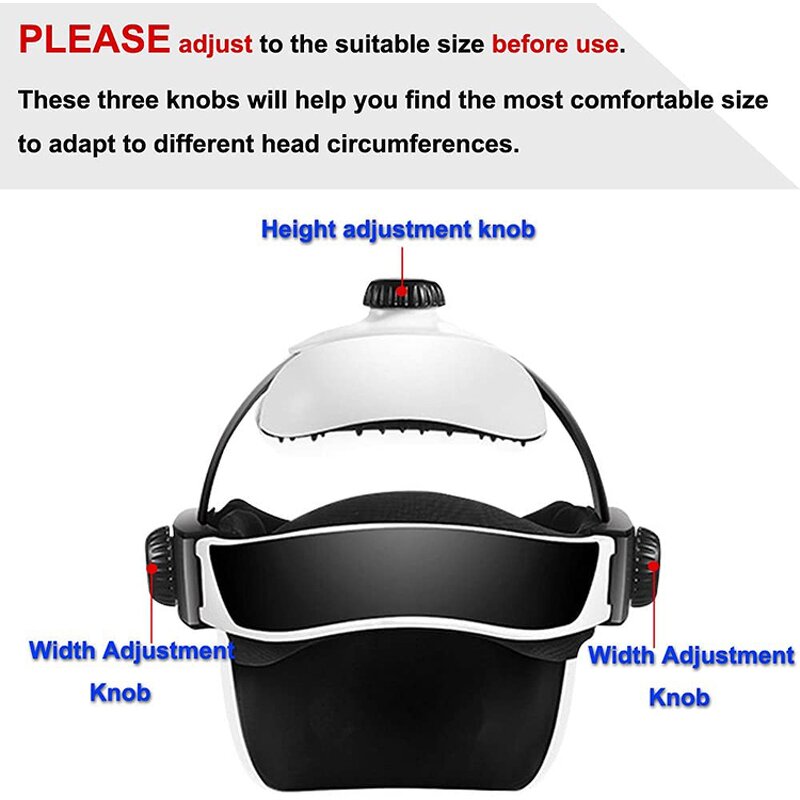 Head Massager Manufacturer - Rechargeable Electric with Heating Air Pressure Acupoint Therapy Neck