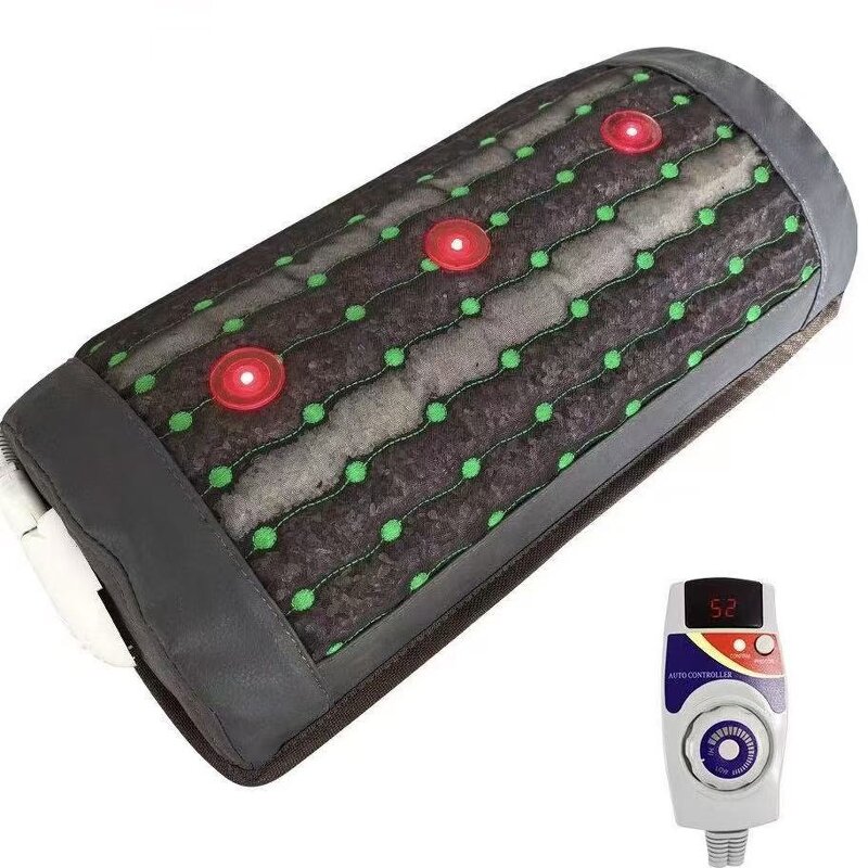 Massage Sleep Pillow Manufacturer - Heating PEMF Photon Natural Amethyst Crystal for Neck Therapy