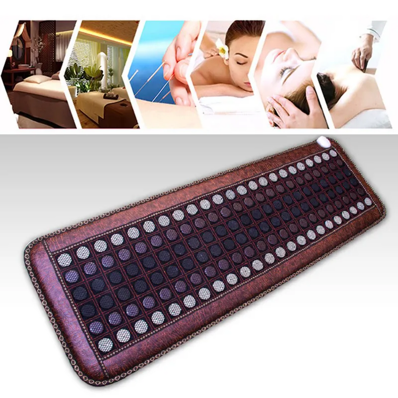 Massage Bed Manufacturer - Adjustable Therapeutic Tourmaline Anion Jade PEMF Mesh Pads Body Timer