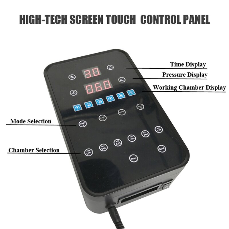 Air Compression Boots Manufacturer - Sequential 6 Cavity Muscle Recovery Foot with Leg System