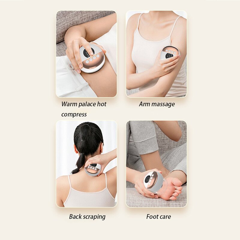 Cupping Device Manufacturer - Electric Heat Red Light Therapy Intelligent Air Breathing Handheld Vacuum
