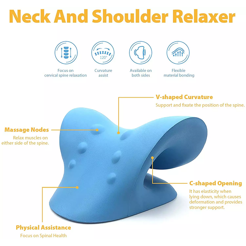 Neck Stretcher Manufacturer - Chiropractic Pillow for Relaxation Pain Relief Cervical Spine Alignment