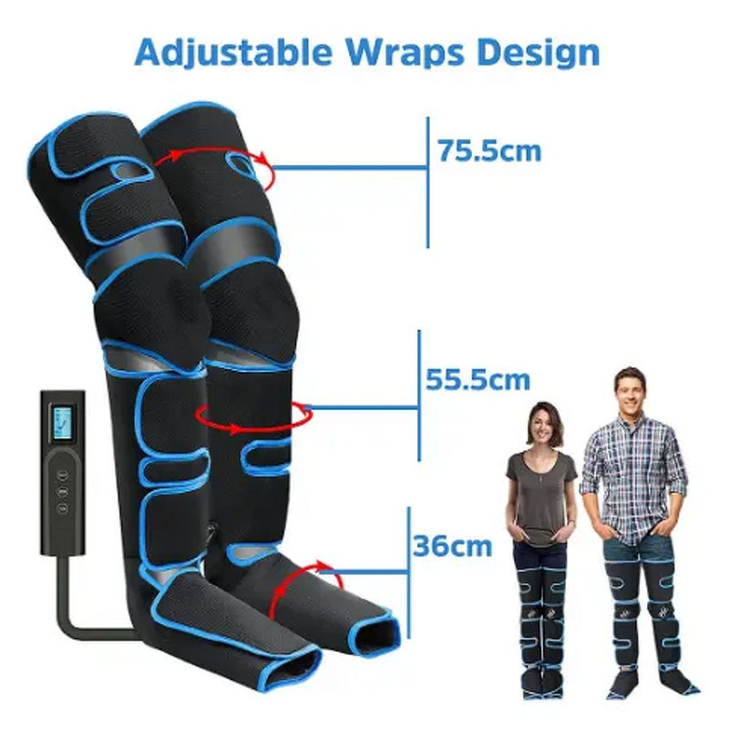 Leg Massager Manufacturer - OEM ODM Knee Heat Air Compression 25KPa-48KPa 6Modes 3 Intensities