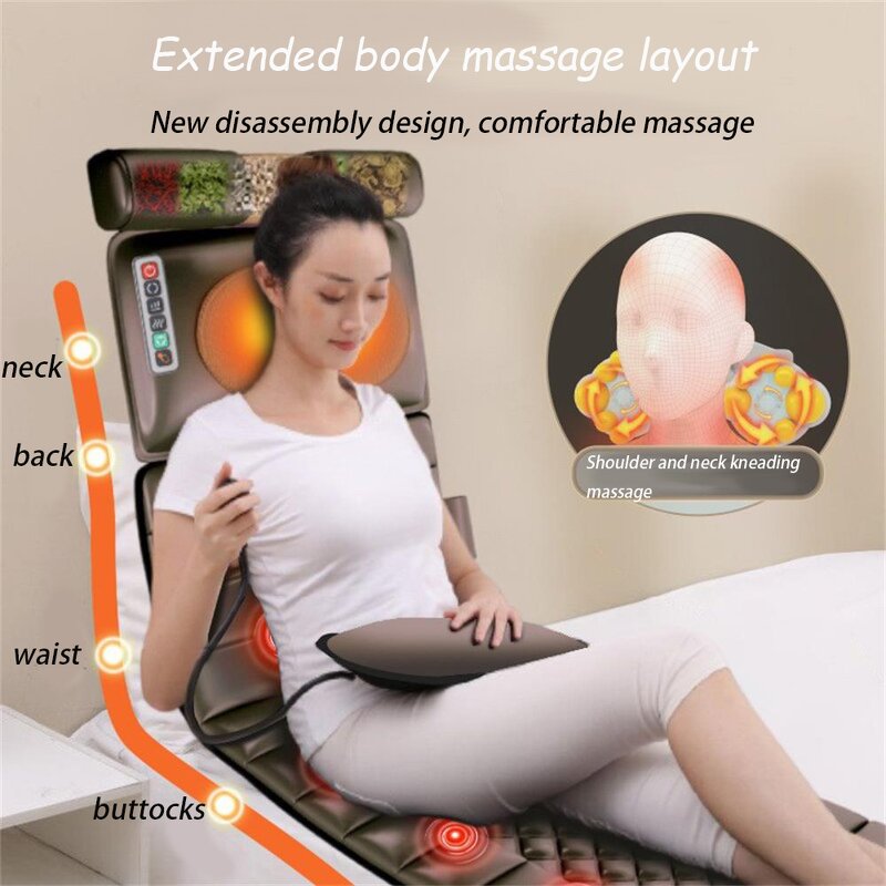 Massage Mattress Manufacturer - Multifunction Foldable Electric Knead Heat Vibration Full Body