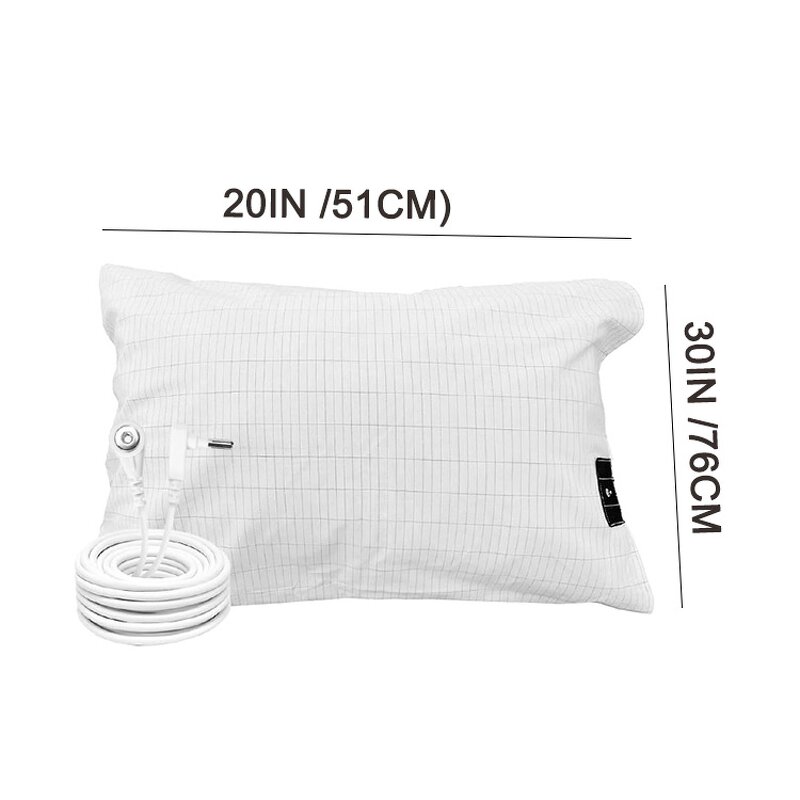 Grounding Pillowcase Manufacturer - 20x30 Inch Pure Silver Thread with Conductive Cord