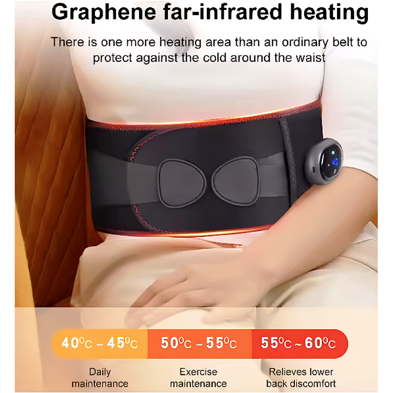 Lumbar Support Belt Manufacturer - Wireless Heated for Office & Home Use Ergonomic Back Support