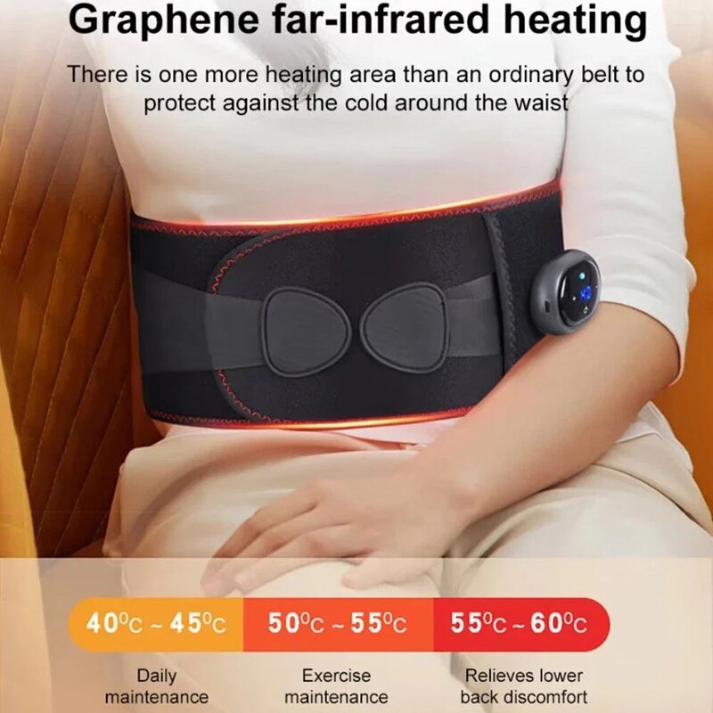Massage Waist Belt Manufacturer - Heating Vibration Electric Heated for Back Pain Relief