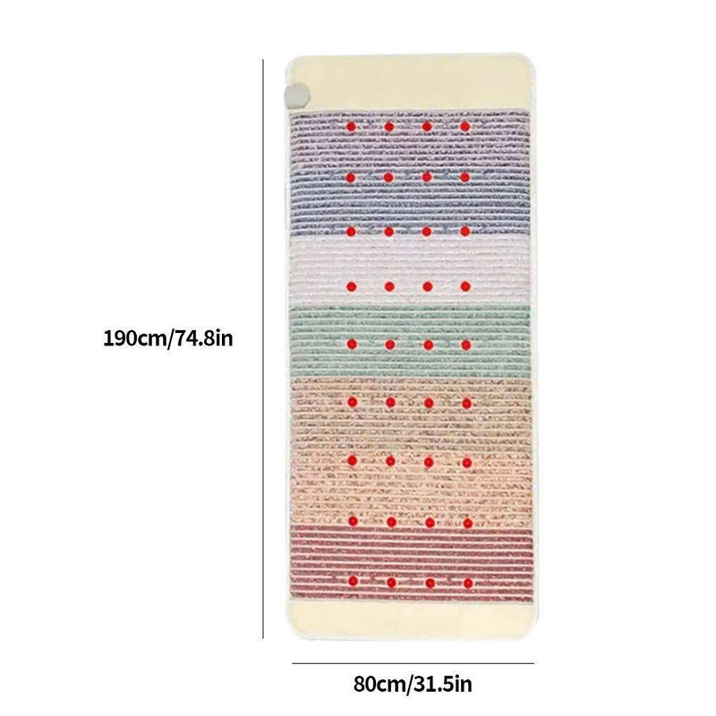 Heating Mat Manufacturer - 190*80cm Crystal Jade Yoga Heat Massage Pad Pain Relief Magnetic