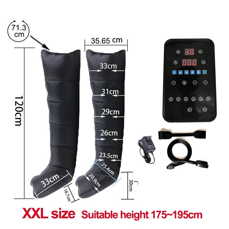 Leg Foot Massager Manufacturer - XXL Rechargeable 4 Modes Pressotherapy Air Compression 3.99-34.66kPa