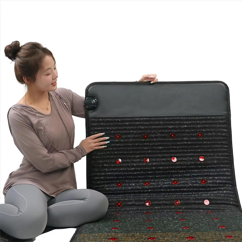 Heated Mat Manufacturer - 80*190CM Far Infrared TENS Therapy PEMF Photon Amethyst Bian-stone