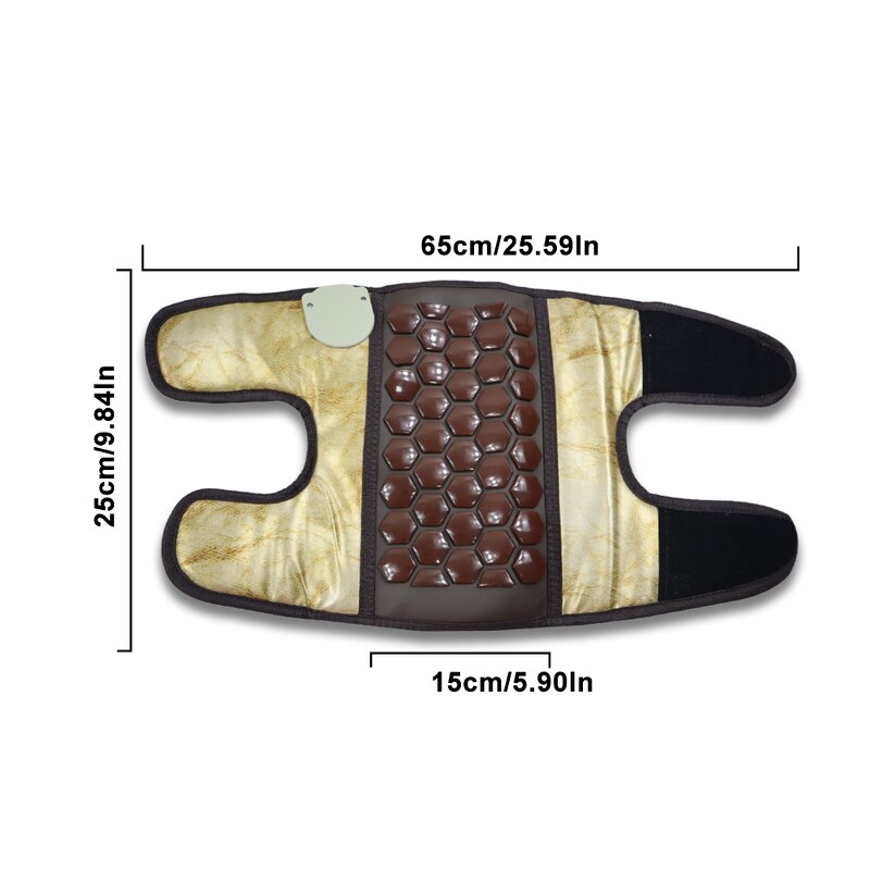 Heated Knee Pads Manufacturer - Germanium Stone Infused Far Infrared CE Certified Gold Color