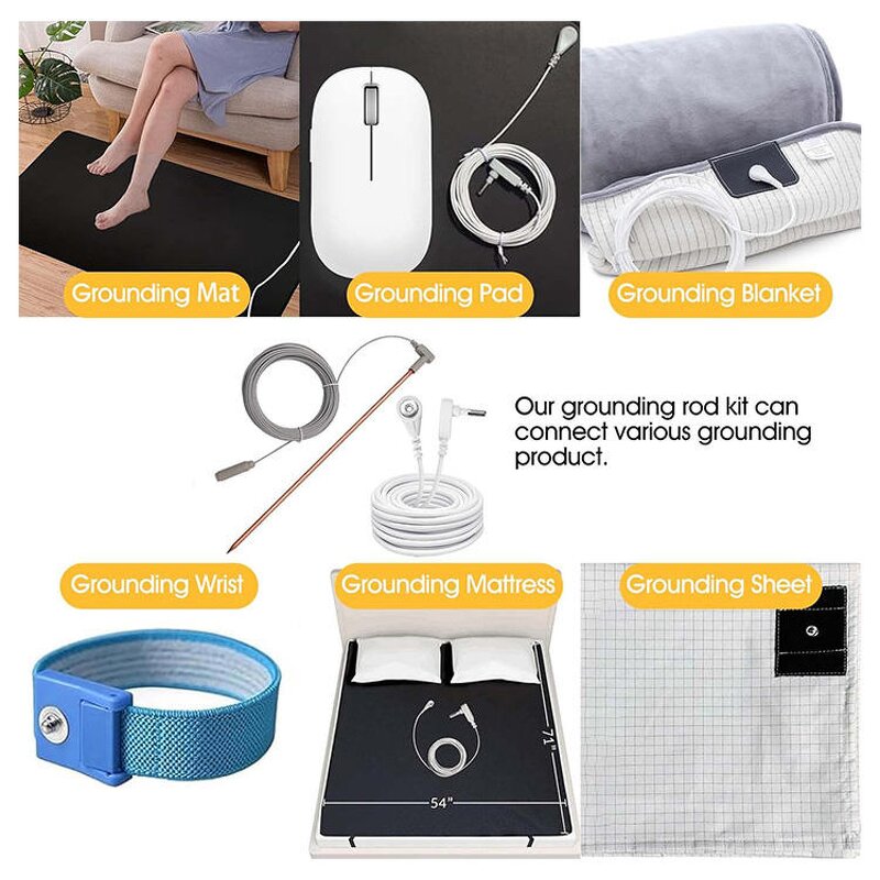 Ground Rod Manufacturer - Solid Copper with 12.2M 4.5M Ground Wire for Pillow Pads Blankets