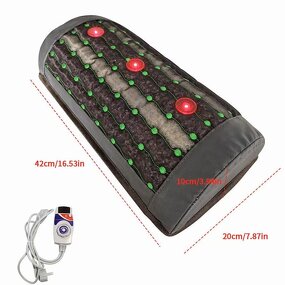 Massage Sleep Pillow Manufacturer - Heating PEMF Photon Natural Amethyst Crystal for Neck Therapy