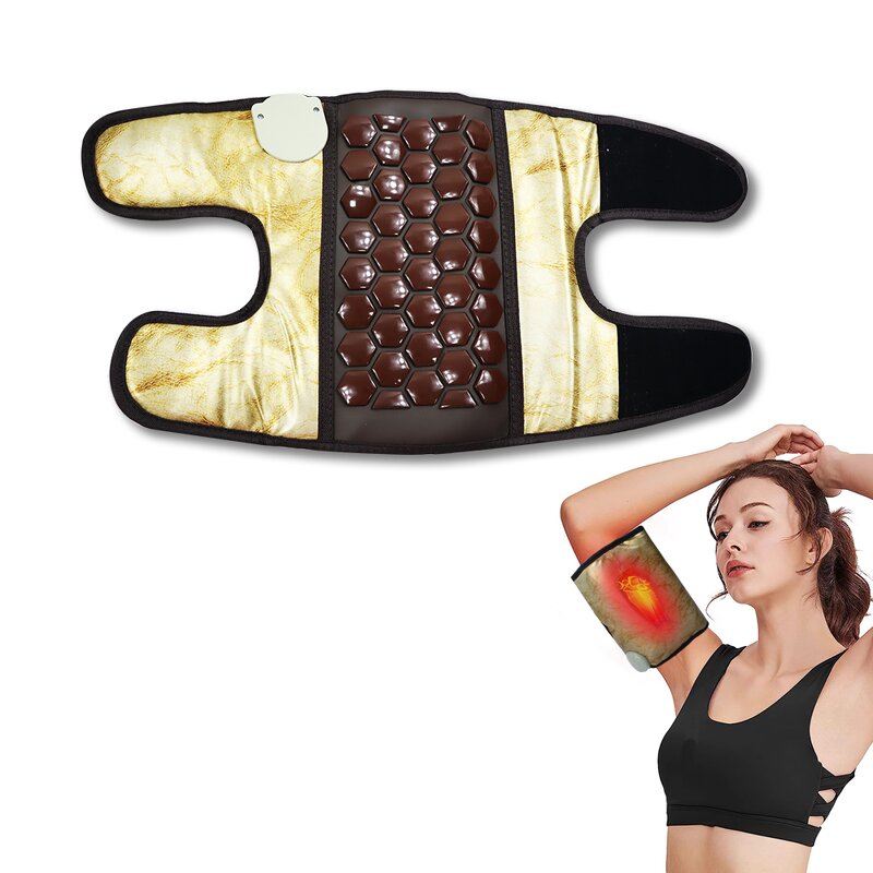 Heated Knee Pads Manufacturer - Germanium Stone Infused Far Infrared CE Certified Gold Color