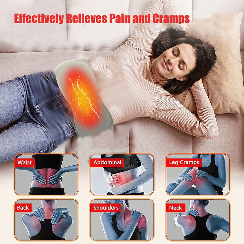 EMS Massage Belt Manufacturer - 16-Level Rechargeable Pulse Heating Red Light for Waist