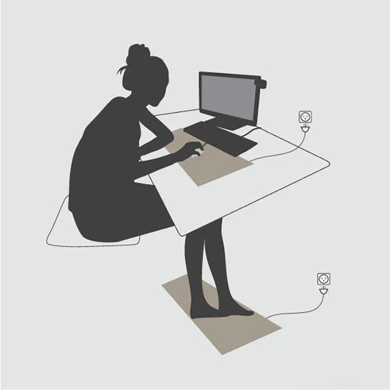 Grounding Mat Manufacturer - Portable 60*40CM Desktop Floor 4.5M Wire for Body Massage