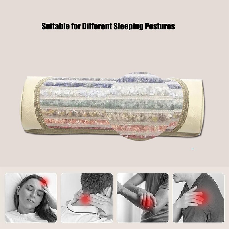 Crystal Pillow Manufacturer - Mini Seven-Color Amethyst Tourmaline with Negative Ions Healing Stone