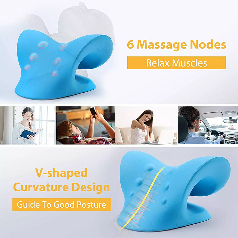 Neck Stretcher Manufacturer - Chiropractic Pillow for Relaxation Pain Relief Cervical Spine Alignment