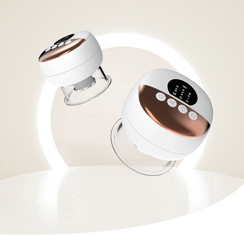 Cupping Device Manufacturer - Electric Heat Red Light Therapy Intelligent Air Breathing Handheld Vacuum