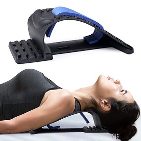 Back Stretcher Manufacturer - Adjustable 4 Level Magnetotherapy Cervical Traction for Spine Alignment