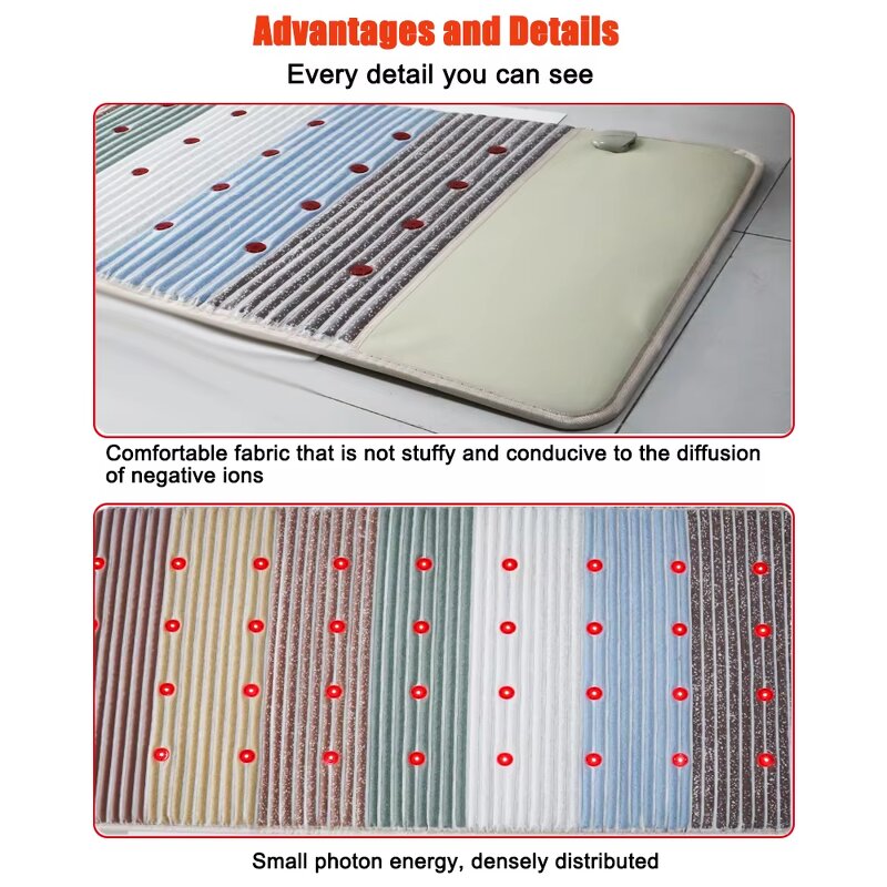 Heating Mattress Manufacturer - 190*80cm/150*50 cm Far Infrared PEMF Photon Gemstone Natural Jade