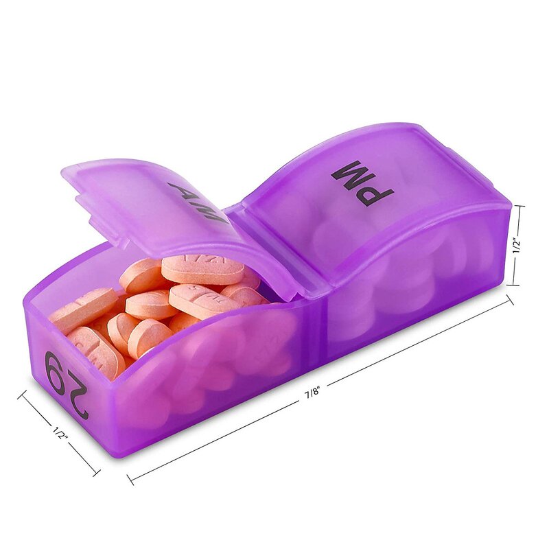 7-Day Pill Organizer - Wholesale Mini Travel Medicine Case 4 Times Daily Tool