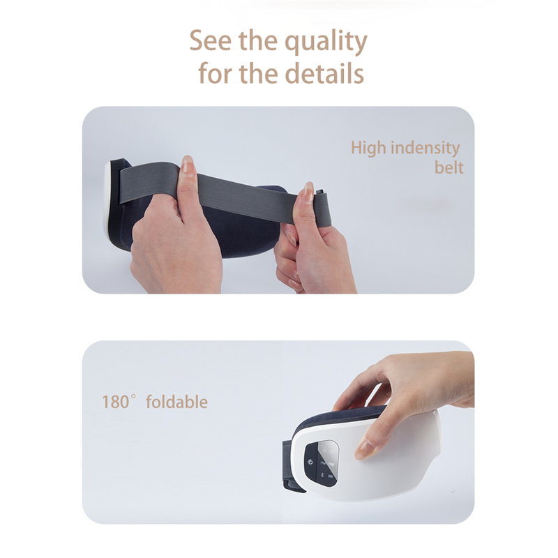 Foldable Smart Eye Massager - 2023 New Electric Heat Compression Eye Care Tool