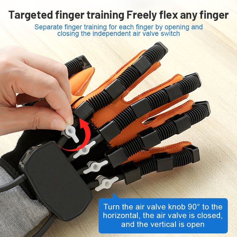 Stroke Rehabilitation Glove - Hemiplegia Pneumatic Electric Finger Exercise Tool