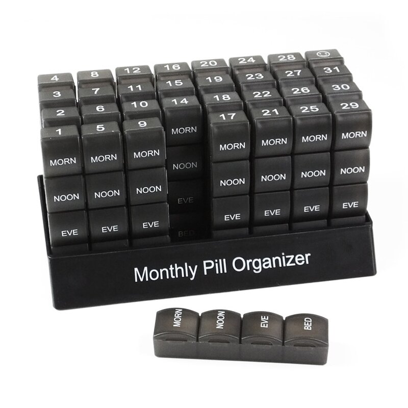 7-Day Pill Organizer - Wholesale Mini Travel Medicine Case 4 Times Daily Tool