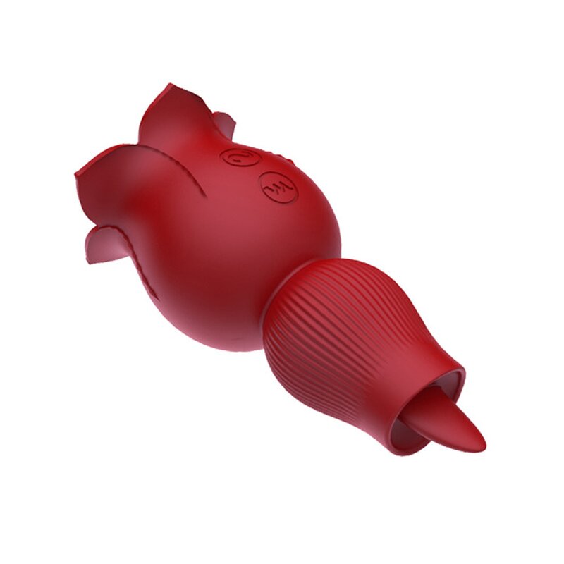Rose Vibrator Sex Toy - Red Yellow Black 2 in 1 Clitoral Sucking Vibrating Egg