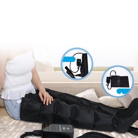 8-Chamber Compression Boots - Portable Rechargeable Sports Recovery Leg Massager