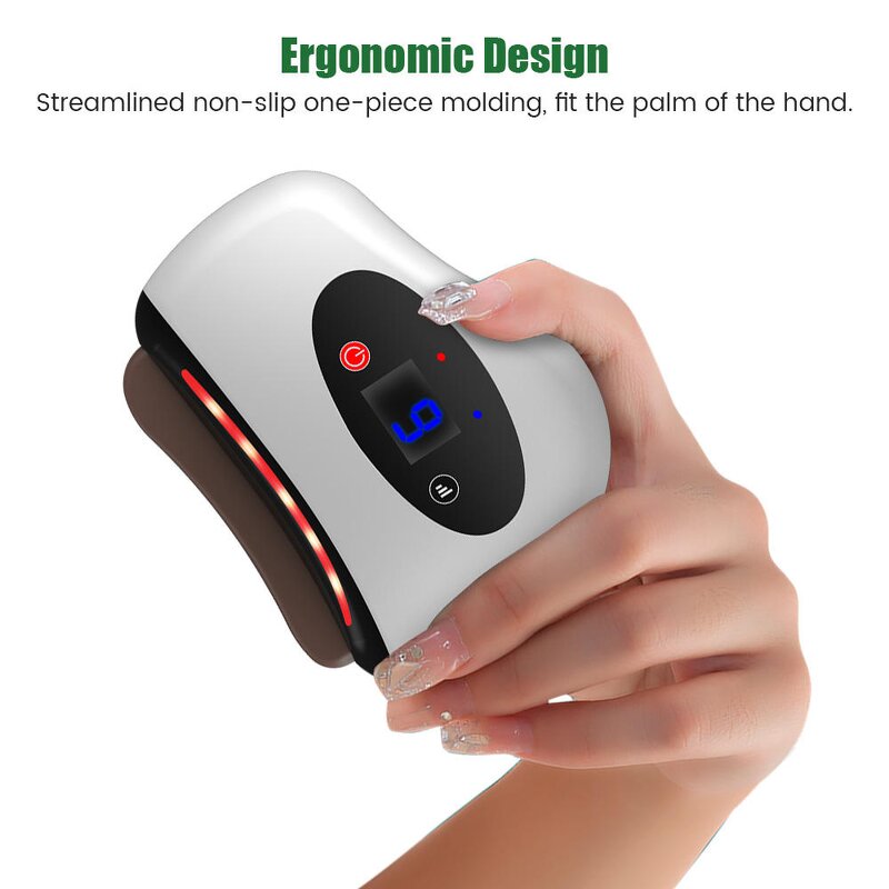 Portable Gua Sha Tool - Cordless Heating Therapy Scraping Facial Body Massage Tool