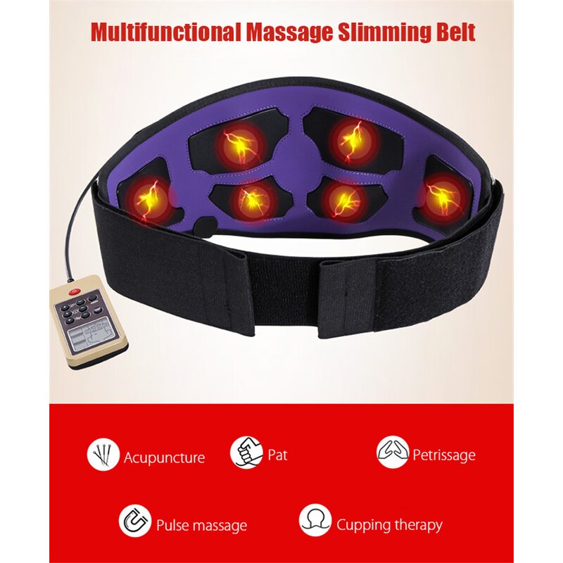 Biofeedback EMS Belt - Unisex Micro-Current Body Contouring Muscle Stimulation Tool