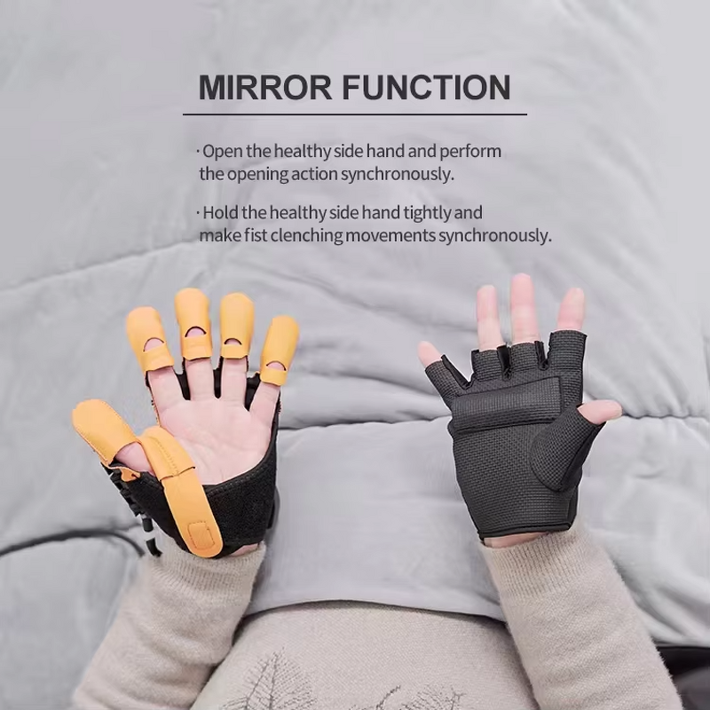 Hand Rehabilitation Robot Gloves - Rechargeable Mirror Finger Function Training Tool