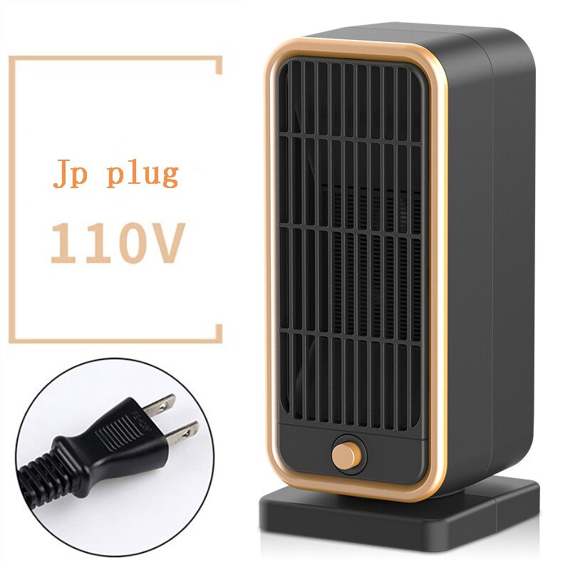 Mini PTC Fan Heater - Plug in Winter Home Room Space Electric Portable Heater