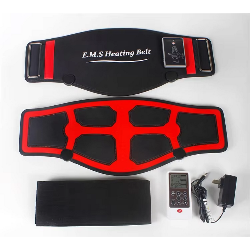 EMS Abdominal Trainer Belt - Rechargeable Heating Pulse Slimming Back Pain Relief Tool